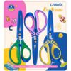 LZBWOL 6" Kids Scissors Ages 5-8 School, Soft Comfort Grip, 3 Pack