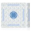 LZYRF Blue Hydrangea Floral Mahjong Mat 31.5 x 31.5 in, Grandmillennial Cottagecore Blue Flower Anti Slip and Noise Reduction Game Table Cover for Mahjong Dominoes Card Board Tile Games