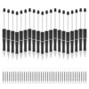 Maahongh 20 Pcs Beadable Pens Bulk, Plastic Beaded Pens with 40Pcs Black Ink, Bead Pen Kit DIY Pen for Beads for Makes Gifts for Office Supplies(Black)