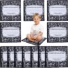 Maasechs 12 Pcs Kids Composition Book Seats for Classroom 18 Inch Floor Mat Soft Non Slip Rug for Back to School Educational Preschool Kindergarten Daycares Playing Areas
