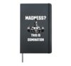 Madness This Is Domination Spartan Strength Training Design Hardcover Journal, Black