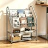 Magazine Rack Metal for Storage 11.8"D x 24.4"W x 38.2"H, Sofa Height