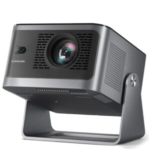 Magcubic Mini Projector with WiFi and Bluetooth, 600ANSI Native 1080P Projector, Compatible with Netflix, Auto Focus & Vertical Keystone, 15W Speaker HY350NTV Smart Proyector for Movie Home Outdoor