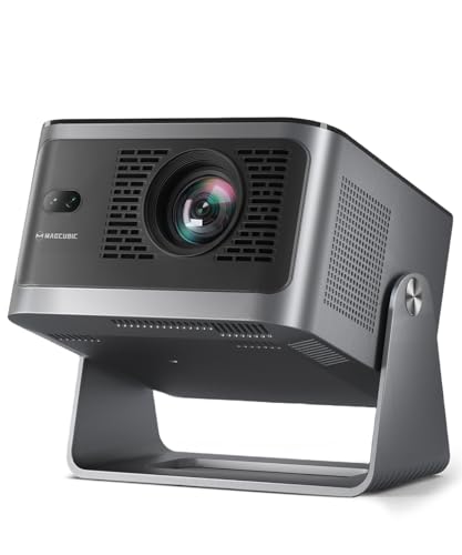 Magcubic Mini Projector with WiFi and Bluetooth, 600ANSI Native 1080P Projector, Compatible with Netflix, Auto Focus & Vertical Keystone, 15W Speaker HY350NTV Smart Proyector for Movie Home Outdoor
