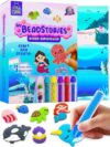Magical Bead Painting – Birthday Gifts for Girl and Boy Ages 6-8 Years Old, Bead Art & Craft Set, Beads Pen & Painting Activities, Creative Arts & Crafts Ocean Theme Kit with Fun Designs