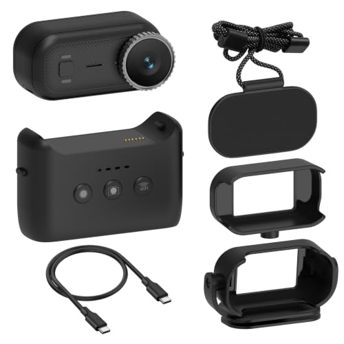 MagicalHunter 4K Mini Action Camera,Thumb Body Camera with Hat Clip,6-Axis Stabilization,Hands-Free POV Recording with Magnetic for Vlogging,Bike Cycling,Pet,Motorcycle,64GB,Black