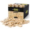 Magicfly 500 Pieces Letter Tiles, Wooden Scrabble Tiles for Crafts