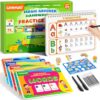 Magic Grooved Writing Practice for Kids Age 3-5, Reusable Grooved Handwriting Practice Kindergarten Workbooks for Kids Ages 3-8, Preschool Learning Activities, Tracing Books Gifts for Boys Girls