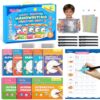Magic Grooved Writing Practice for Kids Ages 3-8, Handwriting Practice for Kids 8 Books, Preschool Tracing Books, Reusable Grooved Writing Books with Disappearing Ink, Gifts for 3 Year Old Boy