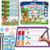 Magic Grooved Writing Practice for Kids Ages 3-8 – Large 11.2"x7.5" Reusable Handwriting Workbook (5 Books) – Preschool Learning Activities, Kindergarten Educational Tracing Toys for Boys & Girls