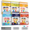 Magic Grooved Writing Practice for Kids, Trace Books for Kids Ages 3-5, 6-8, Handwriting Practice for kids 5-7, Teacher-Designed Reusable Magic Practice Copybook for Kids ages 3-8 (8.7×6.9in)