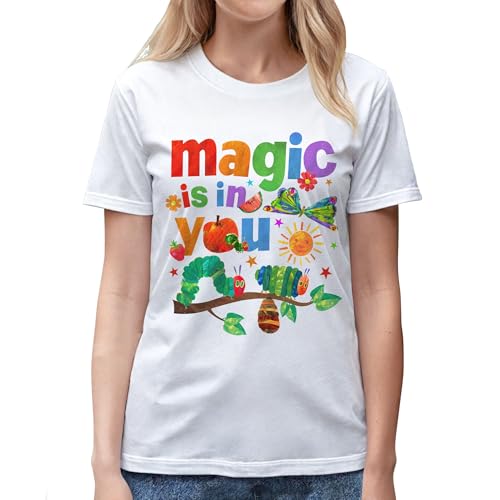 Magic is in You Shirt - Teacher Shirts - Back to School Shirt - First Day of School T-Shirt - 100 Days of School T-Shirt - Inspirational Shirts - Motivation Tshirts - Gifts for Teacher (White, XL)