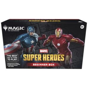 Magic: The Gathering | Marvel Super Heroes Beginner Box | 2-Player Card Game | Includes 2 Tutorial Decks, 8 Themed Half-Decks, 2 Playboards, 2 Spindowns, and More