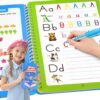 Magic Writing Practice Book for Kids Ages 3-8 | Reusable Water Reveal Tracing Workbook - 32 Pages of Letters, Numbers, Math & Drawing | Mess-Free Learning Activities for Preschool, Kindergarten