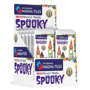 MAGNA-TILES microMAGS 24-Piece Spooky Travel Set, The Original Magnetic Building Brand - 12 Pack