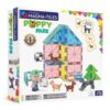 MAGNA-TILES Puppy Park 27-Piece Magnetic Construction Set, The Original Magnetic Building Brand