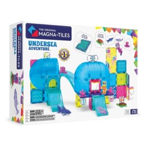 MAGNA-TILES Undersea Adventure 58-Piece Magnetic Construction Set, The Original Magnetic Building Brand