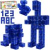 MAGNESSORI 48PCS Magnetic Building Blocks – Montessori Inspired STEM Building Cubes for Kids – Educational Toys for Toddlers & Preschoolers Colorful Safe & Durable Magnet Cubes for Creative Learning