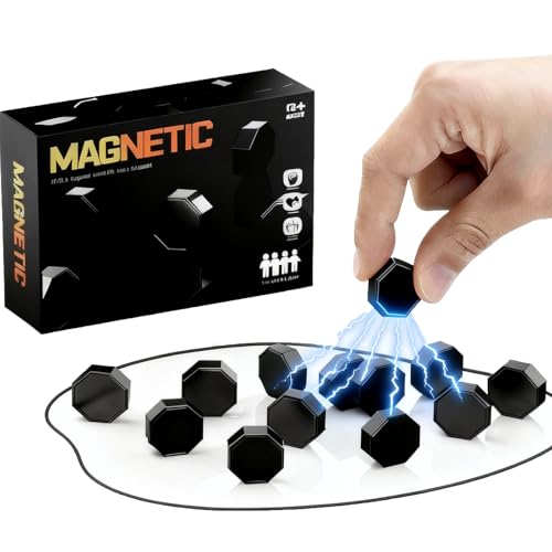 Magnet Chess Game, Magnetic Game with String and Stones, Strategy Board Games, 2 Players for Family and Kids, Holiday Essential for Family & Party & Travel & Camping, Best Gifts for Boys and Girls