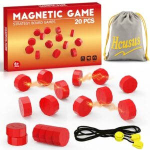 Magnet Game, Magnetic Game Chess Board Games for Kids 8-12, Magnet Game with String for Family Games Night, Fidget Toy for Kids and Adult, 2 Player Game (Magnetic Game with String)