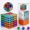 Magnetic Balls Desk Fidget Ornament for Adults, Creative 3D Fidget Building Beads, Magnetic Putty Slime 18+