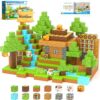 Magnetic Blocks - 100PCS Build Mine Magnet World Forest Cottage Craft Set
