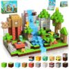 Magnetic Blocks-100PCS Magnetic Building Blocks Magnetic Tiles Stacking, Build Magnet Forest Set, STEM Montessori Sensory Toys for Kids Boys Girls Ages 3 4 5 6 7 8 9 10 Christmas Birthday Gifts