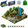 Magnetic Blocks 192PCS Magnetic Cubes STEM Building Blocks Stacking Magnet Cubes Dream World Adventure Set Learning Toys for Kids Montessori Sensory Play Educational Birthday Gift Boys & Girls Ages 3+