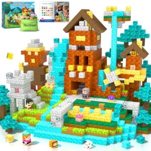 Magnetic Blocks Building Toys Games for 3 4 5 6 7 8 9 Years Old Boys & Girls Magnet STEM Sensory Toddler Kids Learning Toys Xmas Birthday Gifts for Ages 3+
