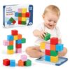 Magnetic Blocks Large with Metal Box, 1.65in Magnetic Building Cubes Toddler Travel Essentials Toys for Boys Girls Ages 1 2 3, STEM Educational Magnet Sensory & Montessori Toys Birthday Gifts 12 PCS