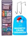 Magnetic Cruise Organizer 5 Pockets, 51" x 13" With Pocket Size 8" x 12,5" - Over The Door Organizer For Cruise Ships, Magnetic + Hook Mount, Large Durable Pockets for Cruise Essentials 2026