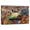 Magnetic Cube Off-Road Truck Building Blocks, Mix & Match Magnet Tile Monster Car Set, Compatible Magnetic Blocks STEM Construction Vehicle Toy, Birthday Travel Gift for Boys Girls Ages 3-8