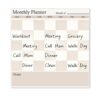 Magnetic Dry Erase Calendar Dry Erase Meal Organizer Board