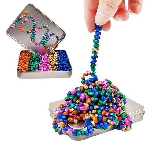 Magnetic Ferrite Putty Rock, More Than 1000 Mini Weak Magnet Smooth Ferrite Pebbles, Small Magnetic Beads Fidget Adults Toys for Office,Tiny Magnet Balls Fidget Toys for Adults and ADHD