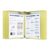 Magnetic Flip-Page Folders, With 20 Display Pockets, Letter-Size(Yellow)