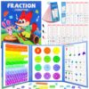 Magnetic Fraction Book for Kids, Magnetic Playbook Fraction Puzzle Set