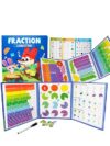 Magnetic Fraction Demonstration Book – 164CPS Magnetic Fraction Learning Tiles Montessori Manipulatives for Elementary School, Fraction Educational Puzzle for Classroom & Homeschool Toys for Kids