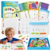 Magnetic Fraction Playbook for Kids – Visual Fraction Tiles & Circles Puzzles with Storage Case & Dry-Erase Activity Cards, Montessori Math Manipulatives for Homeschool & Elementary Grades K-3
