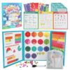 Magnetic Fraction Playbook Magnetic Fraction Book, Fraction Manipulatives Set with Magnetic Fraction Tiles & Circles, Elementary Math Educational Learning Toy for Kids
