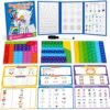 Magnetic Fraction Tiles & Circles Math Manipulatives for Kids, 96Pcs Visual Fraction Book Learning Games, Hands-On Montessori Math Toys for 3rd 4th 5th Grade, Homeschool Classroom Teaching Supplies