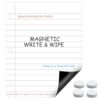 Magnetic Handwriting Paper, 22" x 17.3" Large Dry Erase Lined Chart for Classroom Whiteboards, Giant Magnetic Notebook Page for Kids Writing, Homeschool & Teacher Supplies