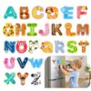 Magnetic Letters, 26 Uppercase Alphabet Magnets Fridge Magnets for Toddlers & Kids ABC Magnets for Fridge & Whiteboard, Letter Recognition & Early Spelling Learning Toys