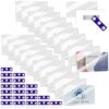 Magnetic Name Tags (1.2" X 0.4") 20-Pack Sublimation Name Tags Engravable Name Badge with Magnetic Backing Name Tags for Nurse Personalized Jacket Shirts Office School Stores Teams(White)
