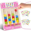 Magnetic Puzzle Toys for 3 4 5 Year Old Girl, Montessori Travel Activities for Kids Age 4-6 Year Old Girl Gifts, Wooden Sensory Toys for 3-4-5-6 Year Old Kids With Autism Learning Toy for 3+ Year Old