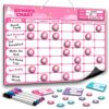 Magnetic Reward Chart for Kids, Customizable Dry Erase Weekly Chore Chart