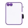 Magnetic Whiteboard, Erasable Notepad, Portable Drawing Board, Teaching Whiteboard, Magnetic Dry Erase Board for Lockers, 6" x 8" with Marker and 2 Magnets (Purple)