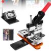 Magnet Maker Machine for DIY Photo Refrigerator Stickers, Rectangle Badge Press Kit with Paper Cutter and 100 Consumables, Creates 80x53mm and 90x65mm Magnets