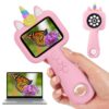 Magnifying, 2.4" Microscope for Kids, 600X-4800X Handheld Digital Miniscope, Portable Pocket Magnification Microscope Photo & Video | Education Toys for Age 3 4 5 6 7 8 9 10 Girls Boys