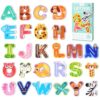 magostar Magnetic Letters for Kids, 26 Animal Alphabet Magnets, Large Uppercase ABC Fridge Magnets for Preschool Learning, Letter Recognition & Spelling, Ages 3-5
