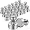 MAGXCENE 22Packs Neodymium Fridge Magnets, Strong Magnets for Whiteboard, Push Pin Magnet, Small Strong Neodymium Refrigerator Magnet for Office, Kitchen, Adults, Home